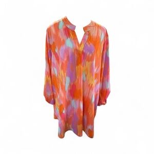 Dear Scarlett Multicolor Abstract Blouse – Size XL